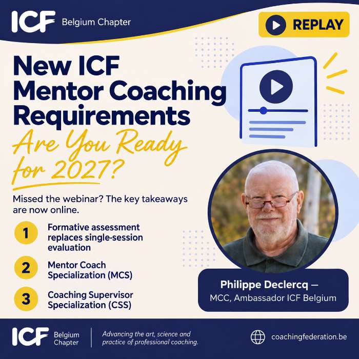 Mentor coaching et supervision : ce que l'ICF change d'ici 2027